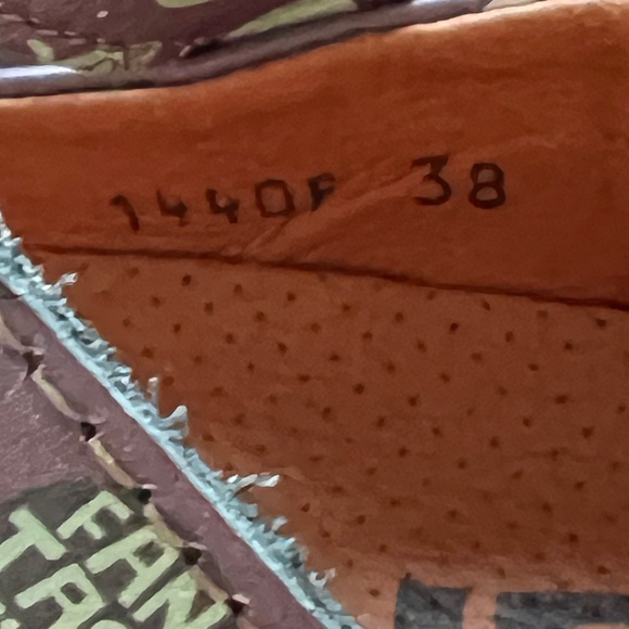 Shoes Art from The Art Company Mary Janes Purple Size 38 Round Heels Pink Faces - Picture 8 of 9